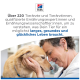 Hill's-Logo und Anzeige: Tierarzt berührt lächelnd die Stirn eines Golden Retrievers; deutscher Text ‚Über 220 ... langes, gesundes Leben‘.