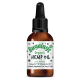 Braune Tropfflasche mit der Aufschrift „Bugalugs Organic Hemp Oil“, ein natürliches Beruhigungsmittel für Hunde und Katzen.