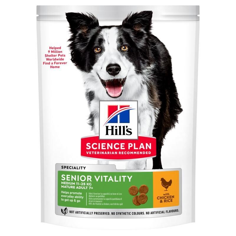 Hill's Science Plan Senior Vitality Medium Mature Adult 7+ 14 kg