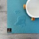 ® - Napfunterlage Eckrund - Öko-Tex und Made in Germany hellgrau 80 cm, 80 cm