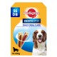 Pedigree DentaStix Daily Oral Care dog treats, 56 count, suitable for dogs weighing 10-25 kg, featuring two dental sticks on the packaging.
