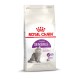 Royal Canin Regular Sensible Katzenfutterbeutel mit einer grauen Katzenillustration, die optimale Verdauung und hohe Schmackhaftigkeit betont.
