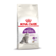 Royal Canin Regular Sensible Katzenfutterbeutel mit einer grauen Katzenillustration, die optimale Verdauung und hohe Schmackhaftigkeit betont.