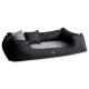 ® Orthopädisches Hundebett NESTOR | Starkes Oxford 2000D DUO | Extra Robust Schwarz graphit schwarz 1,85 m, 25 cm, 1,15 m