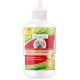 Flasche mit bogacare Perfect Eye Cleaner für Hunde, 100 ml, mit einem weißen Deckel und grünem Bergdesign, mit Text, der die sanfte Formel hervorhebt.