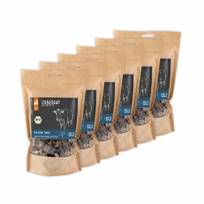 LIEBESGUT Hunde-Snack Bio Rind Lunge Trainingshappen