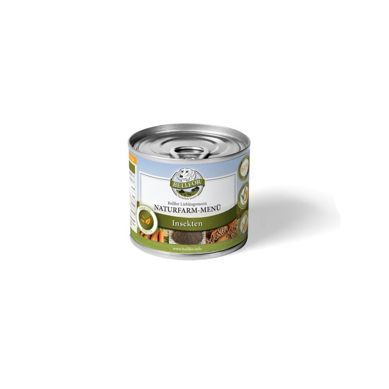 Bellfor Hundefutter Nass mit Insekten - Naturfarm-Menü - 200g