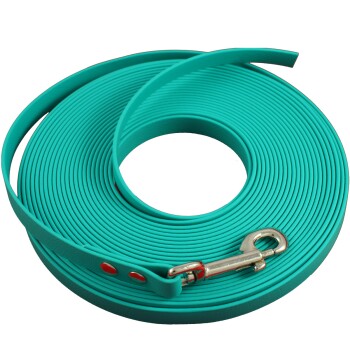 ab 35 kg Biothane Schleppleine türkis 15 m