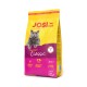 JosiCat Sterilised Classic Katzenfutterbeutel für erwachsene Katzen, 1,9 kg, gelbe und lila Verpackung mit grauem Katzenbild und deutschem Qualitätssiegel.
