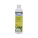 Flasche Aquaris Klarwasser mit einem gelben Etikett, das Produktdetails, Anwendungshinweise und das Haltbarkeitsdatum MHD 07/25 zeigt.