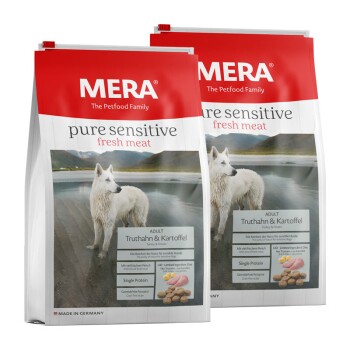 MERA Pure Sensitive fresh meat Adult Truthahn & Kartoffel 2×12,5 kg