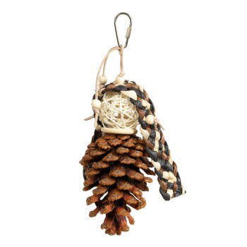 Vogelspielzeug Cones Charm mit Zapfen