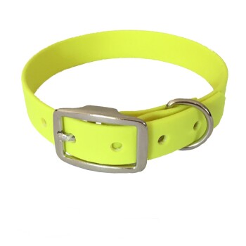 bio-leine 21-30cm HU Biothane Halsband neon gelb 21 cm, 30 cm