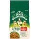 2 kg bag of James Wellbeloved Senior Dog Food, Chicken and Rice, promoting healthy digestion and immune support with dog images.