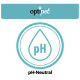 OptiPet-Logo mit einem türkisfarbenen pH-neutralen Tropfensymbol und dem Text "pH-Neutral" darunter.
