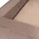 orthopädisches Hundebett mit Wendekissen aus Velours Bellamy braun XXL