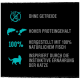 Bild zur Förderung von Katzenfutter mit Text: "Getreidefrei," "Hoher Proteingehalt," "100% natürlicher Fisch," "Inspiriert von der instinktiven Ernährung von Katzen."