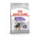 Royal Canin Sterilised Mini Hundefutterbeutel mit einer Illustration eines kleinen Hundes, der behauptet, das ideale Gewicht mit -14 % Kalorien zu halten.