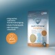 Verpackung des marsa vet+ Multi-Mineral-Komplexes für Haustiere, der natürliche Ernährung, Proteinquelle und eine vom Tierarzt entwickelte Formel hervorhebt.