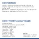 L'emballage de la nourriture pour animaux montre des ingrédients comme l'hydrolysat de foie de poulet, avec 5,2 % de protéines, 3,9 % de matières grasses et des minéraux.