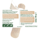 Hundekauspielzeug aus 100 % natürlichem Olivenholz aus Spanien, 90g, unterstützt Zahnpflege und Kiefermuskulatur.
