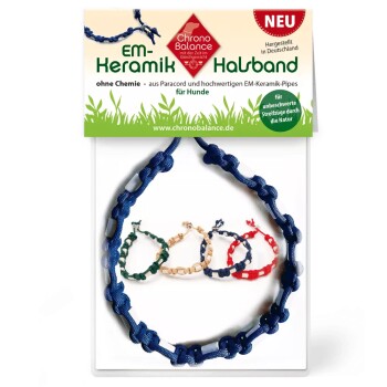 EM-Keramik Halsband zur Ungeziefer Abwehr Blau 45 cm