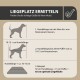 ® Hundebett mit Anti-Rutsch-Boden, strapazierfähiges Kissen für Hunde und Katzen inkl. Gratis-Wassernapf türkis M