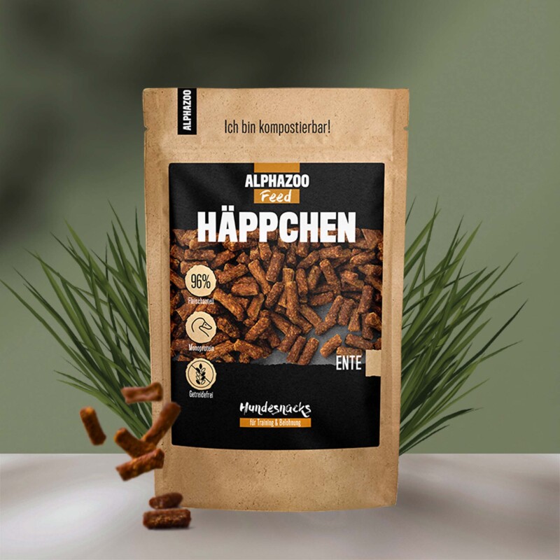 ALPHAZOO Häppchen Ente für Hunde