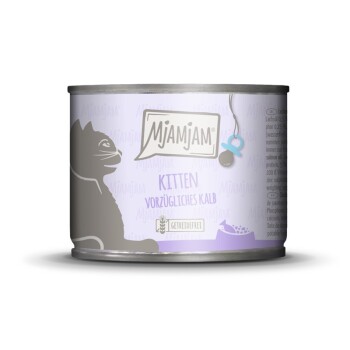 Mjamjam Kitten – Kalb mit Lachsöl 6 x 200 g