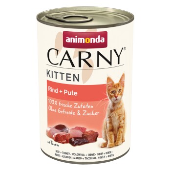 Carny Kitten Dinde & bœuf 12x400 g