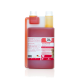 Flasche mit "vita-Keimöl" Hundesupplement-Öl, mit einem roten Etikett mit Nährwertangaben und einem Hundebild, hergestellt in Deutschland.