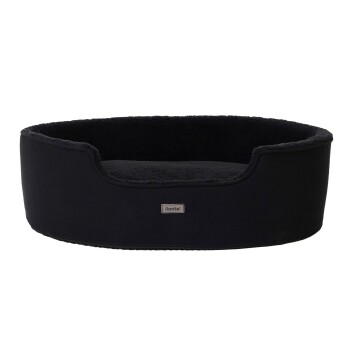 Hundebett mit Wendekissen schwarz L