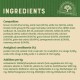 Hypoallergenic pet food ingredients list, showing composition, nutrients, and additives per kg, including lamb meal and vitamins.
