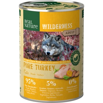 REAL NATURE WILDERNESS Adult 6x400g Pure Turkey Pute
