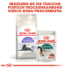 Royal Canin Verpackung, die Regular Sterilised 7+ Trockenfutter und Instinctive 7+ Nassfutter zeigt, mit deutschem Text zur täglichen Fütterung.