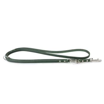 The Weinheim Leather Strap Leash green 2 m, 1.2 cm