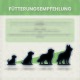 Team des Tiergeschäfts mit Hunden, mit dem Text "ES WIRD ERNST. LERN UNS KENNEN" über nachhaltige, liebevoll hergestellte deutsche Haustierprodukte.