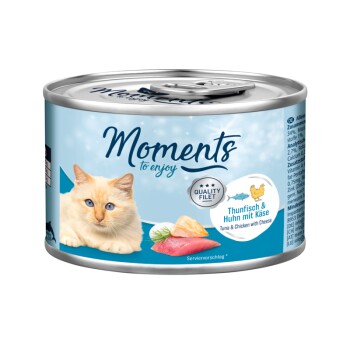 MOMENTS Adult 6x140g Thunfisch & Huhn mit Käse