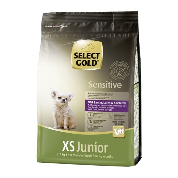 SELECT GOLD Sensitive XS Junior Lamm, Lachs & Kartoffel 1kg
