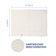 Ein weiches, cremefarbenes Haustierbett mit den Maßen etwa 130 cm mal 90 cm, mit einer gerippten Textur, beschriftet mit "SAMTWEICHER BREITCORDSTOFF."