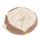 Katzentunnel XXL mit Kuschelfell beige