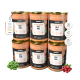 Sechs Dosen Alphazoo Wild + Rind Hundefutter mit Spinat und Cranberries, gekennzeichnet als getreidefrei und mit hohem Fleischanteil.