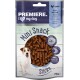 Emballage de bâtonnets de collation mini I Love My Dog, présentant des friandises molles et moelleuses faites avec 84 % de poulet et de poisson, 70g.