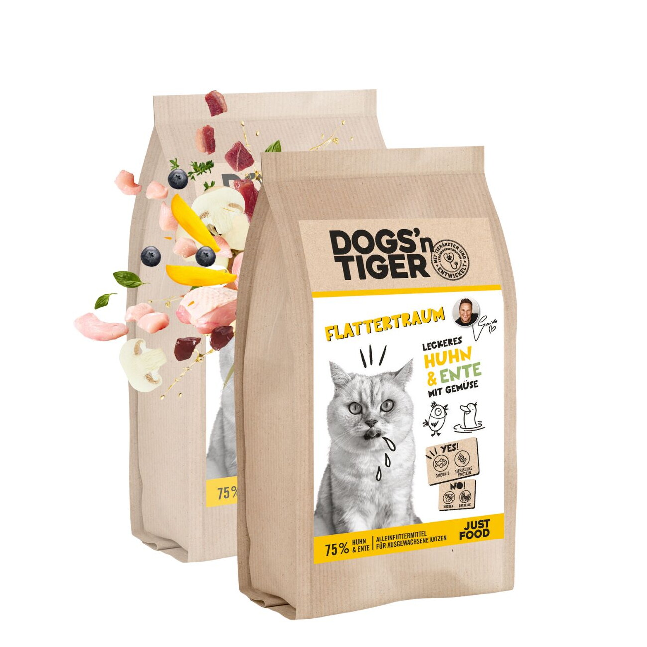 Dogs'n Tiger FlattertraumHuhn & Ente 2x1,5 kg