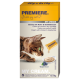 Verpackung für Katzenfutter mit einer getigerten Katze, die 'MY CREAM' mit Huhn und Heidelbeeren hervorhebt, insgesamt 90g, 6x15g Portionen.