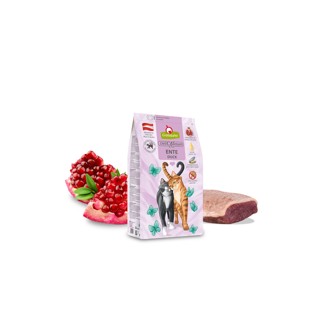 GranataPet Trockenfutter Katze, Adult. DeliCATessen, Ente 1,8 kg