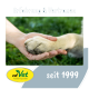 Eine menschliche Hand hält sanft die Pfote eines Hundes auf Gras, mit dem Text "Erfahrung & Vertrauen" und "seit 1999" darüber.