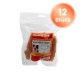 Packung Miracle Dog Snacks Hähnchenbrust-Hundeleckerlis, 250g, mit „12 Stück“-Label in orangefarbenem Kreis.