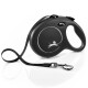 Laisse New Classic noir L, 8 m, 50 kg