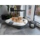LunaLounge Hundebett grau M